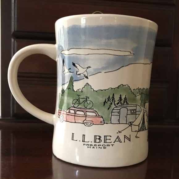 L.L. Bean Dining Ll Bean Stoneware Fisherman Coastal Coffee Mug